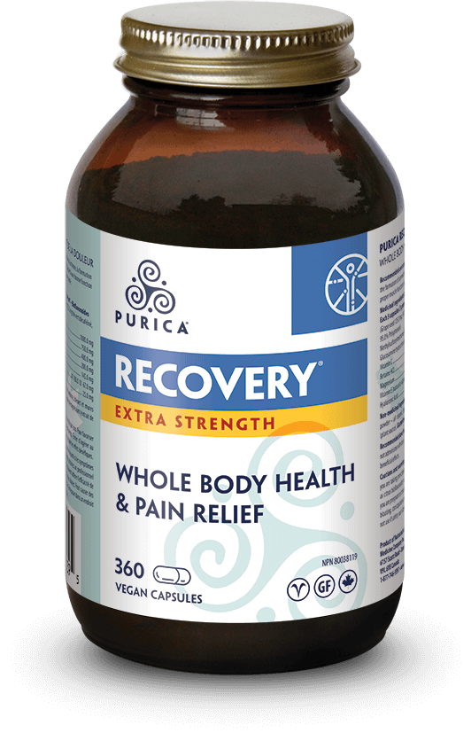 Purica brand Recovery Extra Strength for whole body health and pain relief