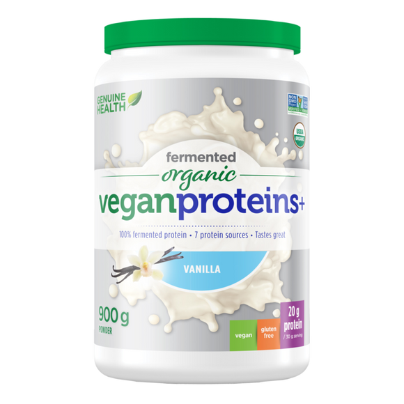 Genuine Health - Fermented Organic Vegan Proteins & Vanilla (900g)
