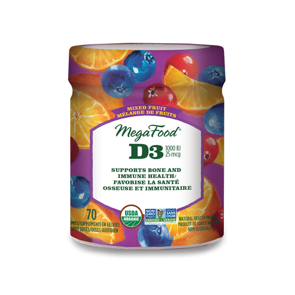 Vitamin D3 Wellness (1000 IU) Mixed Fruit Gummies