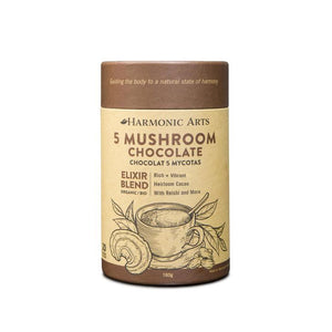 Harmonic Arts - 5 Mushroom Chocolate - Elixir Blend (160g)