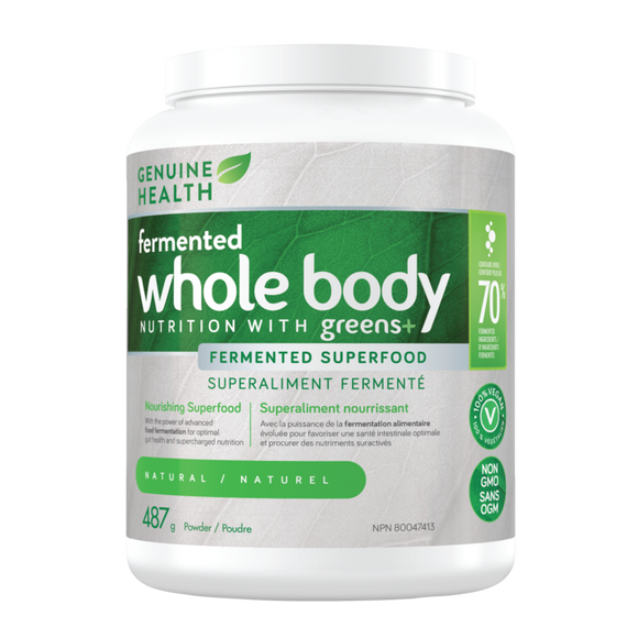 Genuine Health - Fermented Whole Body Nutrition with Greens - Natural (487g)