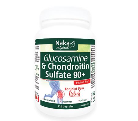Naka Glucosamine & Chondroitin Sulfate 90+ (500mg/250caps)