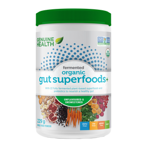 Genuine Health - Fermented Organic Gut Superfoods - Unflavoured/Unsweetened (229g)