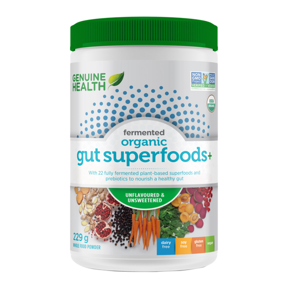 Genuine Health - Fermented Organic Gut Superfoods - Unflavoured/Unsweetened (229g)