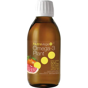 NutraSea - NutraVege Omega 3 +D Plant +D Grapefruit/Tangerine (200ml)