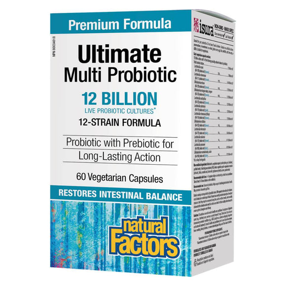 Natural Factors - Ultimate Probiotic 12 Billion Live Probiotic Cultures (60caps)