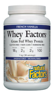 Natural Factors - Natural Whey Factors French Vanilla 1kg