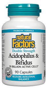 Natural Factors - Acidophilus Double Strength 10 bill active cells  (90caps)