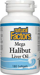 Natural Factors - Halibut Liver Oil (180sgels)