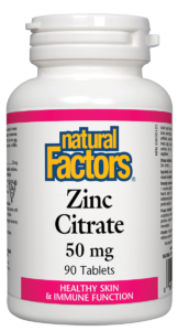 Natural Factors - Zinc Citrate 50mg (90caps)